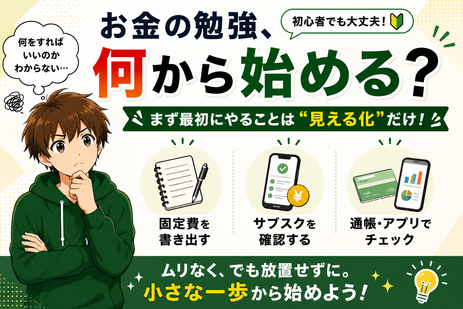 お金の勉強、何から始める？