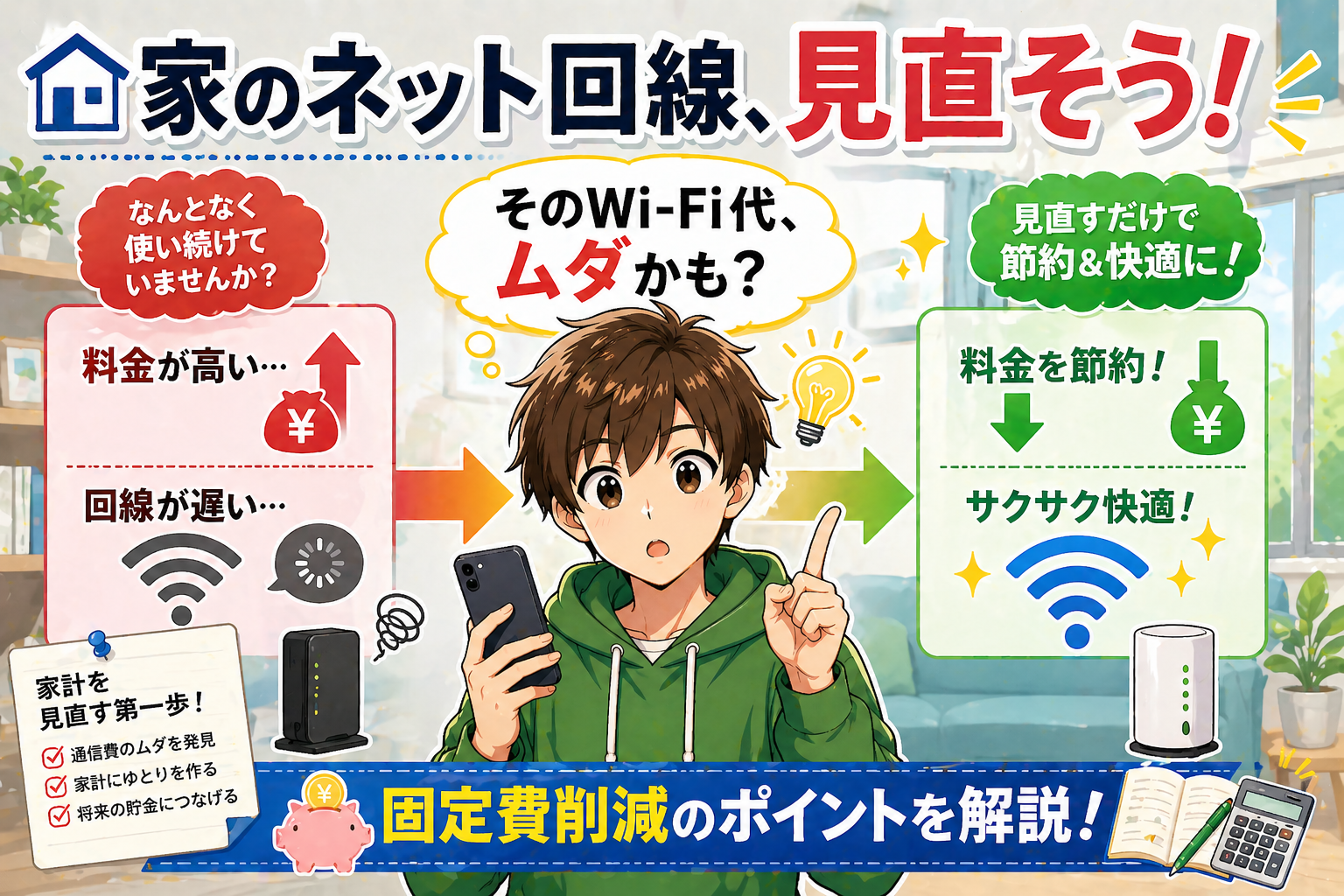 家のネット回線を見直そう