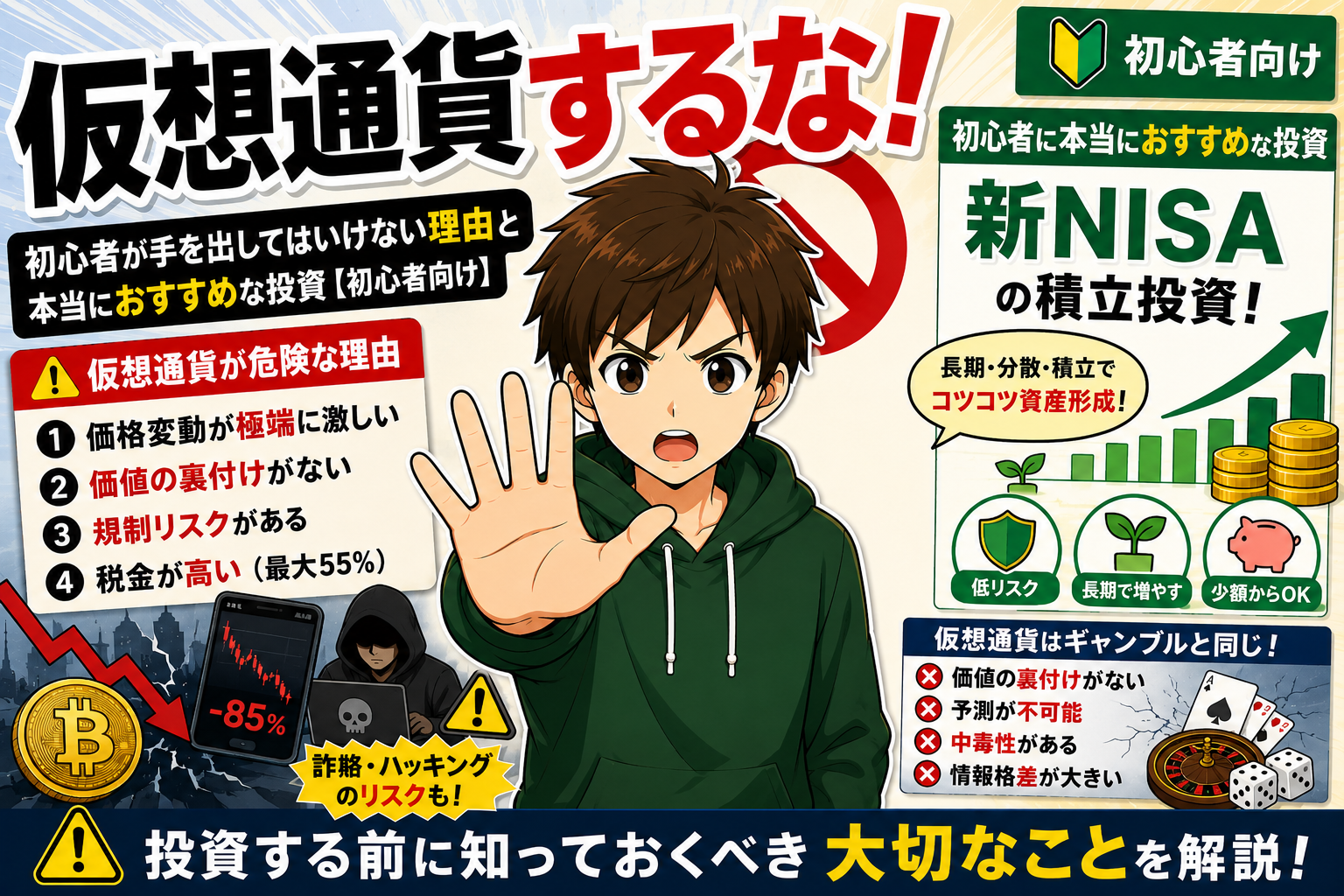 仮想通貨するな！