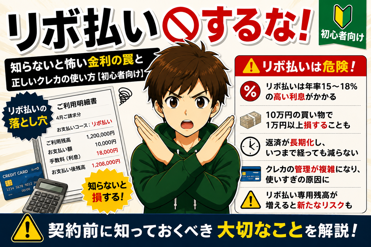 リボ払いするな