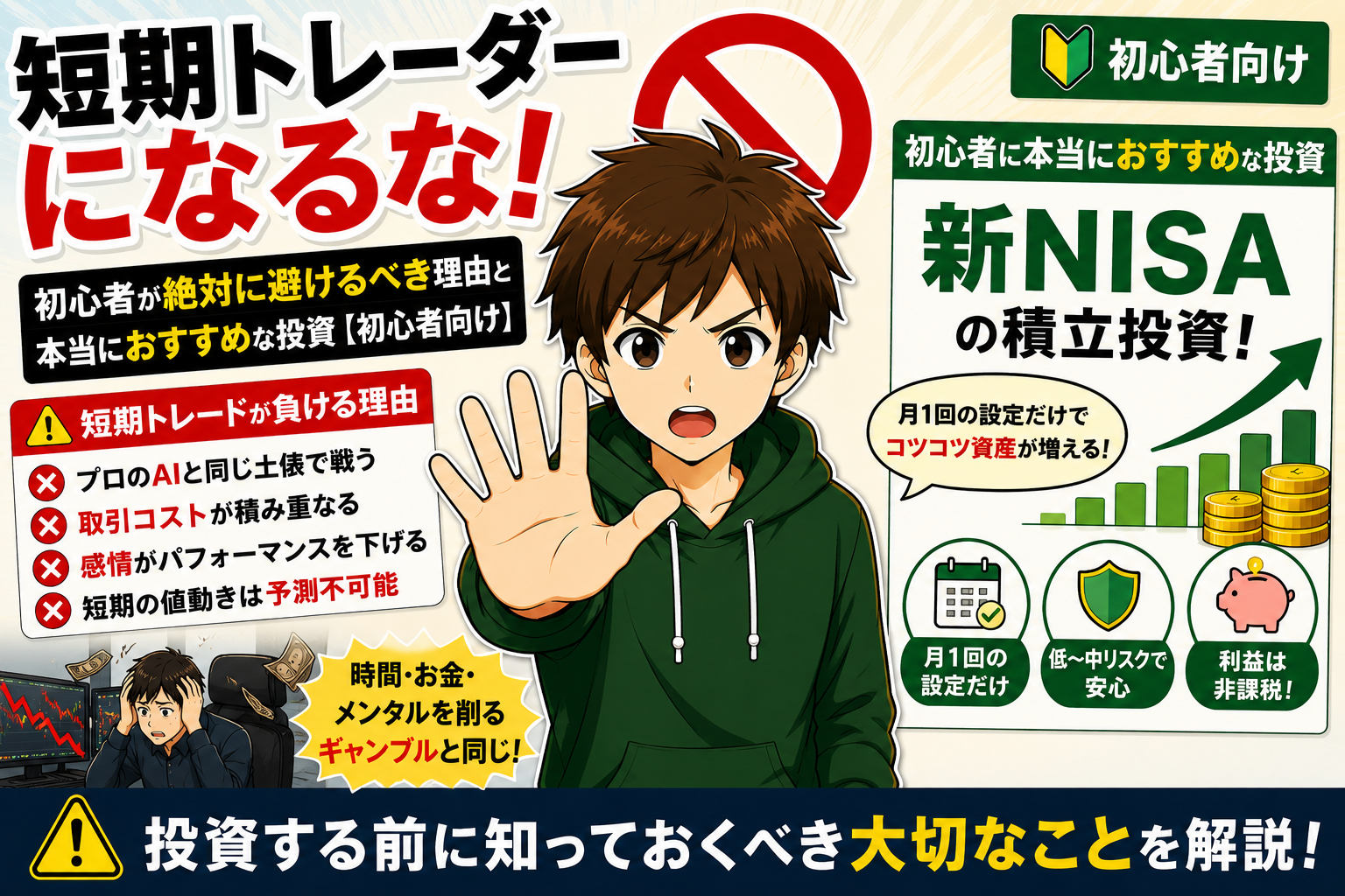 短期トレーダーになるな！