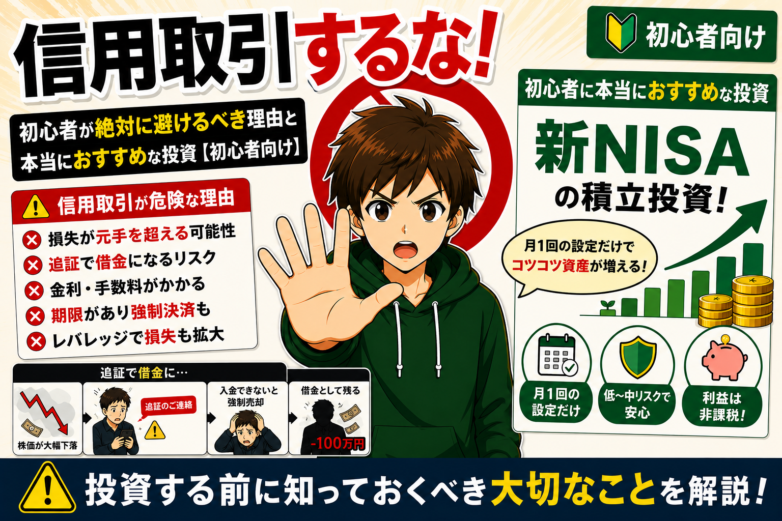 信用取引するな！