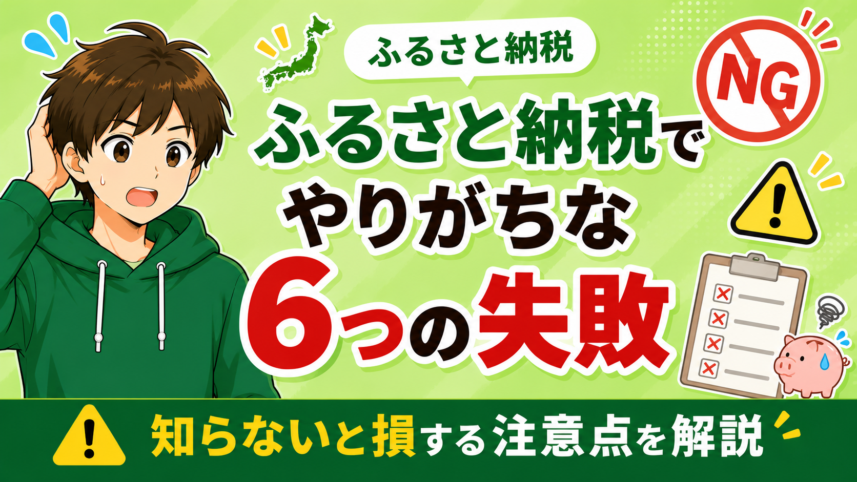 ふるさと納税でやりがちな失敗